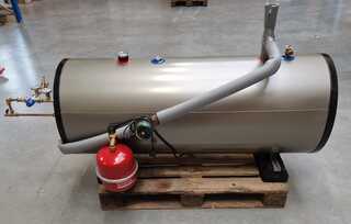 Buffervat RVS met tapspiraal 300L horizontaal – TEST OPSTELLING compee